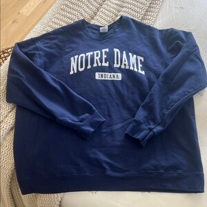 Notre Dame Indiana Navy Blue Sweater